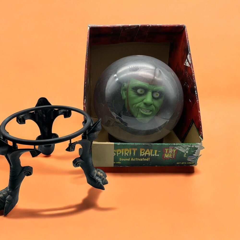 Vtg Gemmy Green Monster Spirit Ball w/ Box 9” Works‎ -See Demo Video -No Adapter